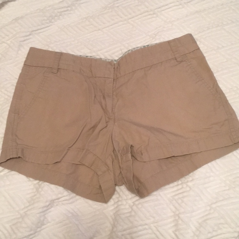 J. Crew 3.5” khaki chino shorts